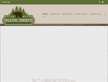 Tablet Screenshot of creativeconcreteart.com